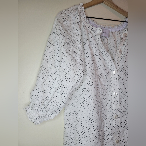Sleeper micro polka dot lounge dress in sz 1 ( one size ) - Picture 3 of 9